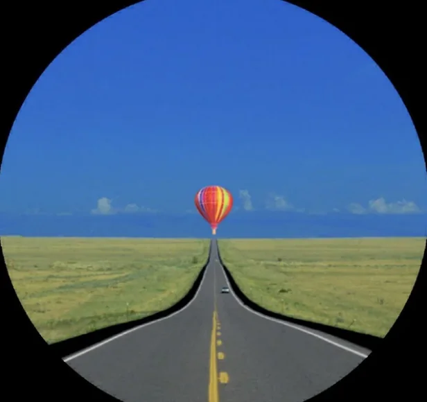 Autorrefractometría – lo que ve el paciente durante el estudio – Centro de Ojos Liniers